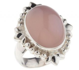 Artisan Crafted Sterling Chalcedony Ring —