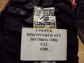 Cooper Discoverer STT 305 70R16 118Q Brand New Tire