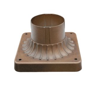 fixture new deluxe brown finished outdoor post pillar mount base