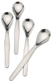 New Soft Boiled Egg Spoon Set 4 Stainless Steel Spoons