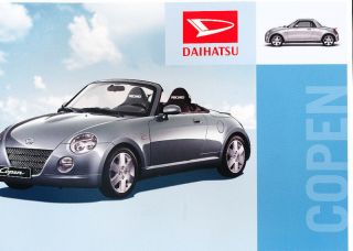 2006 Daihatsu Copen German Prospekt Sales Brochure