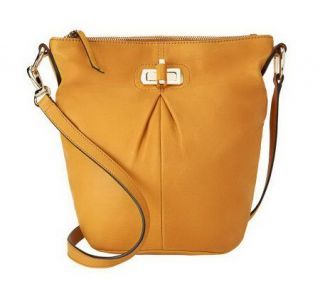 As Is B. Makowsky Glove Leather Crossbody Bag —