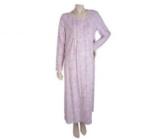 Carole Hochman Southport Petal Paisley Long Sleeve 51 inch Gown