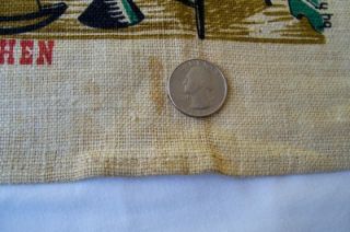 Vintage Linen Country Kitchen Dish or Kitchen Towel or Wall Hanging