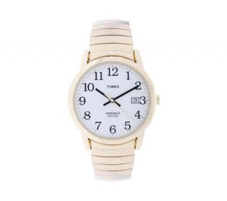 Timex Mens Goldtone Expansion Easy Reader Watch —