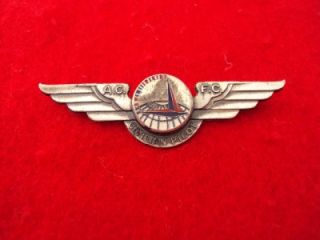 Rare WWII A.C F.C.Sterling pilots wings Air Corps Ferry Command