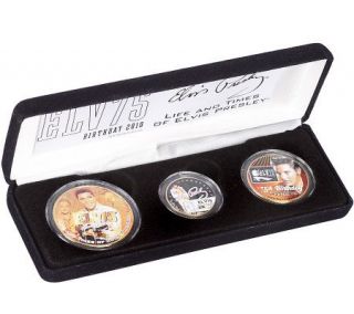 Elvis Presley 75th Birthday Anniversary Gold Plated Coin Collection 