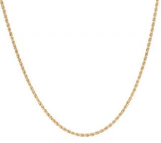 22 Dimensional Woven Rope Necklace 14K Gold, 3.0g —
