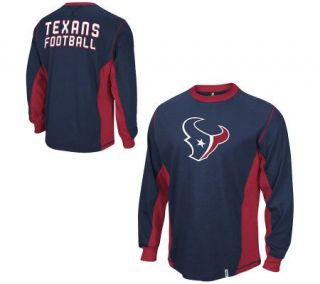 NFL Houston Texans Long Sleeve Downforce T Shirt —