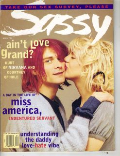 Kurt Cobain Nirvana Courtney Love Sassy Magazine 4 92 Kiss No Label