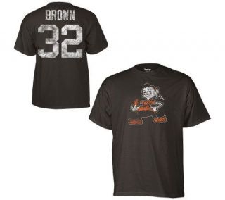 NFL Cleveland Browns Jim Brown Legends Name & Number T Shirt