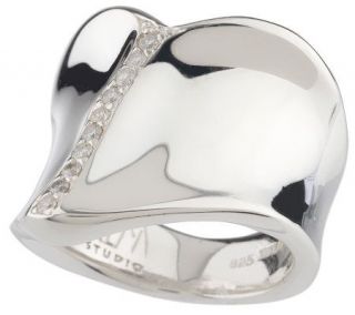 RLM Studio Sterling 1/10 cttw Diamond Heart Forgive Ring —