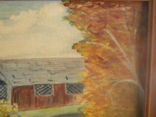 Vermont Covered Bridge Acrylic Oil Painting SGD 1977