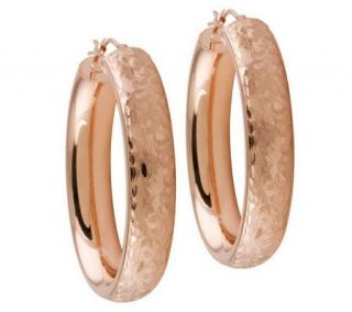 Arte dOro Arabesque Oval Hoop Earrings, 18K Gold —
