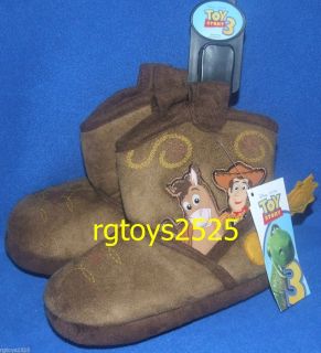  Story Woody Bullseye Cowboy Boot Slippers Size 5 6 New Childs