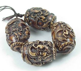 dragon phoenix coffee coral pendant focal beads