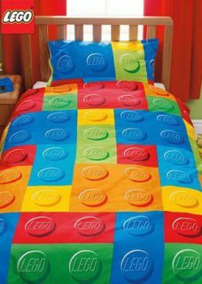 NEW LEGO BRICKS SINGLE BED DUVET QUILT COVER KIDS BEDROOM BEDLINEN SET