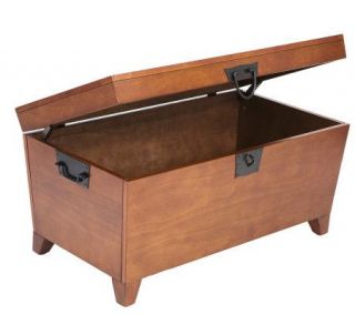 Home Reflections Mission Oak Pyramid Coffee Table Trunk —