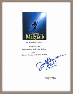 Jodi Benson Signed Disney The Little Mermaid Movie Script w All