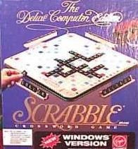 Scrabble Deluxe w Manual PC Computer Board Game 3 5
