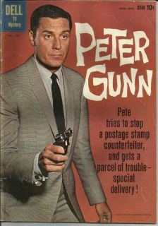 Peter Gunn 1087 Dell TV Comic 1960 VG Craig Stevens