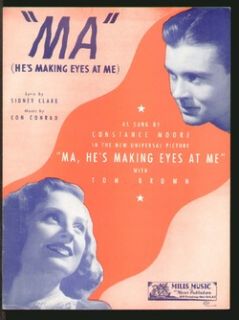 MA Hes Making Eyes at Me 1940 Constance Moore Movie Vintage Sheet