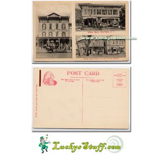 Milford, New York. Correll market, Bank, and store of G.W. Whitney