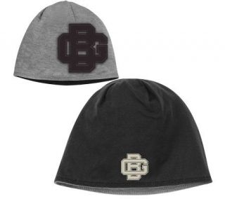 Reebok Packers Black/Gray Reversible Cuffless Knit Hat —