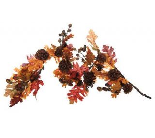 Oak Leaf and Acorn Garland by Valerie —