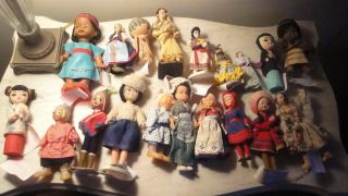 Assortment of 19 Dolls in My Personal International Doll Collection