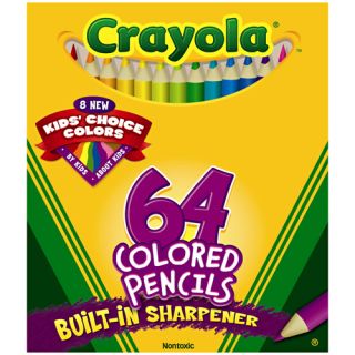 these crayola colored pencils come in 64 bright colors these 3 inch