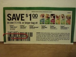  Purina Puppy, Dog, Little Bites, etc Dry Dog Food 4lb Save $1 Coupons