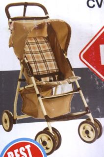 Cosco   Deluxe Comfort Ride Stroller, Brown   New