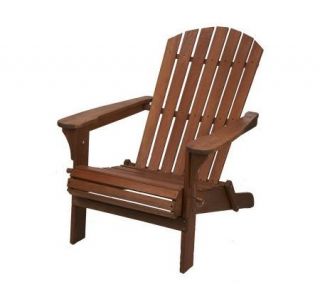 All Weather Folding Wood Adirondack Chair by Plow & Hearth —
