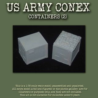 Vietnam War 1 35 Conex Containers 2 Items Resin Model Kit