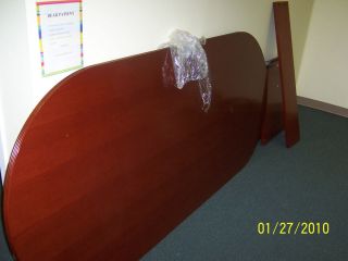 Conference Room Table Racetrack Shape 96 x 42 Hardwood and Beautiful