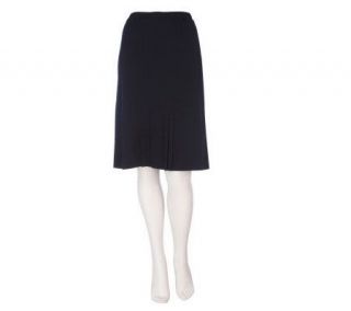 George Simonton Ponte Knit Pull On Skirt with Front —