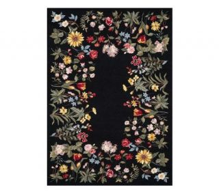 Royal Palace 5 x 7 Hand Hooked Floral Fields Wool Rug —