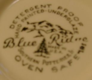 Vintage Blue Ridge Stanhome Ivy Fruit Dessert Bowls
