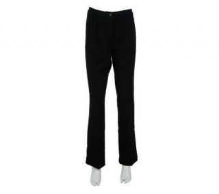 Linea by Louis DellOlio Fly Front Straight Leg Petite Pants