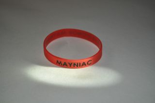 Mayniac I 3 Conor Maynard Red Black Silicone Wristband