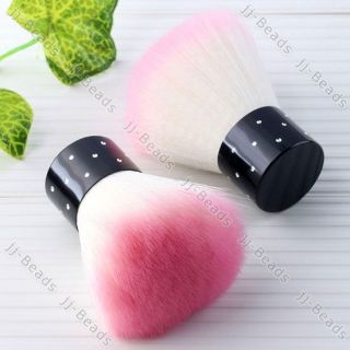 1pc Pink Kabuki Soft Fibre Brush Cosmetic Eye Face Blush Powder Makeup