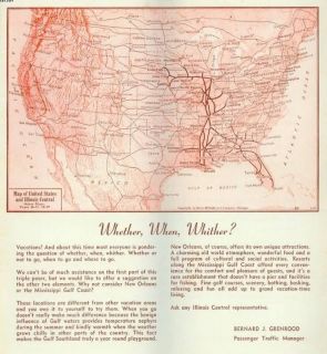 1959 Illinois Central Railroad Timetable, Main Line of Mid America