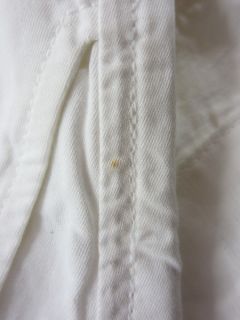 Enza Costa Cream White Linen Blend Flap Pockets Luxurious Casual