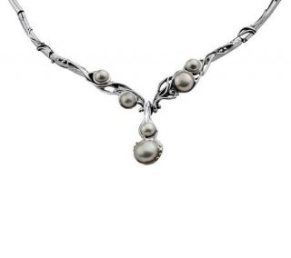 Hagit Gorali Cultured Freshwater Pearl Drop Collar, Sterling   J305477