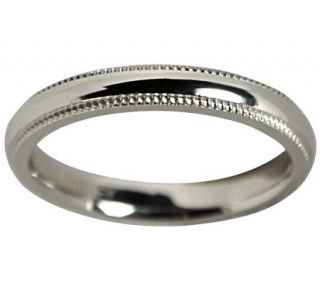 Sterling Silver Milgrain 3MM Wedding Band Ring   J309976