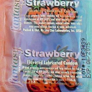  Fantasy Strawberry Flavored Condoms
