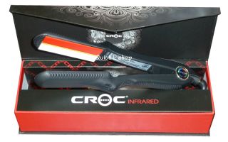 New Turboion Croc Infrared 1 Hair Flat Iron 1 Heats Up to 450