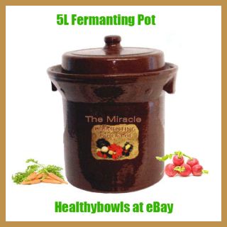 New Miracle Harsch Fermenting Crock Pot Sauerkraut 5 Liter ME7409