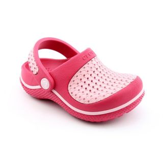 Crocs Crosmesh Youth Kids Girls Size 8 Pink Synthetic Clogs Shoes